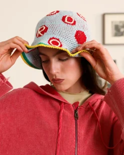 Nude Project Crochet Bucket Blue Sale