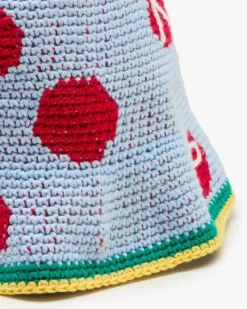 Nude Project Crochet Bucket Blue Sale