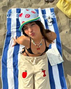 Nude Project Crochet Bucket Blue Sale