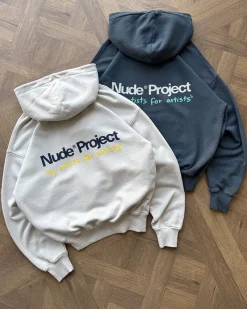 Nude Project Cult Hoodie Washed Ash Clearance