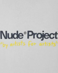 Nude Project Cult Hoodie Washed Light Grey Outlet