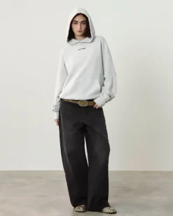 Nude Project Cult Hoodie Washed Light Grey Outlet