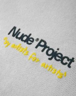 Nude Project Cult Shorts Light Washed Grey Clearance