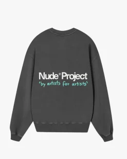 Nude Project Cult Sweatshirt Washed Ash Discount