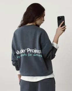 Nude Project Cult Sweatshirt Washed Ash Discount