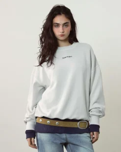 Nude Project Cult Sweatshirt Washed Light Grey Fashion