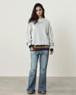 Nude Project Cult Sweatshirt Washed Light Grey Fashion