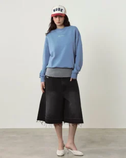 Nude Project Cult Sweatshirt Washed Stone Blue Sale