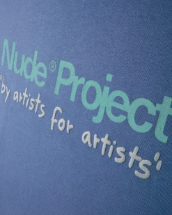 Nude Project Cult Sweatshirt Washed Stone Blue Sale