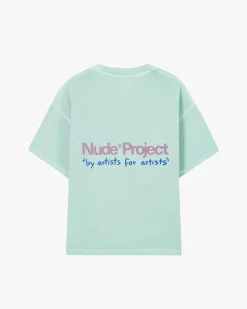Nude Project Cult Tee Washed Green Sale