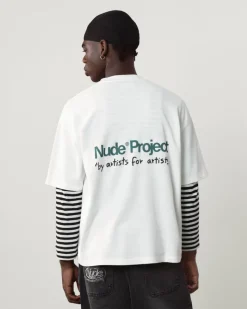 Nude Project Cult Tee Washed Off-White Fashion