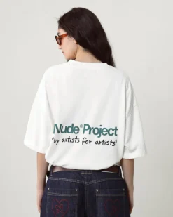 Nude Project Cult Tee Washed Off-White Fashion