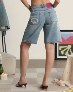 Nude Project Denim Shorts Lace Best