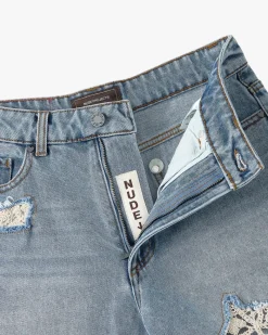 Nude Project Denim Shorts Lace Best