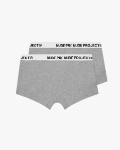 Nude Project Essential Boxer Grey 2Xpack Outlet