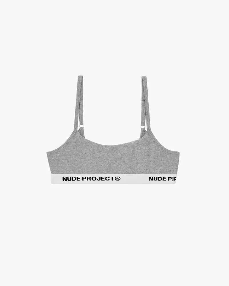 Nude Project Essential Bra Grey New