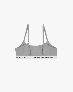 Nude Project Essential Bra Grey New