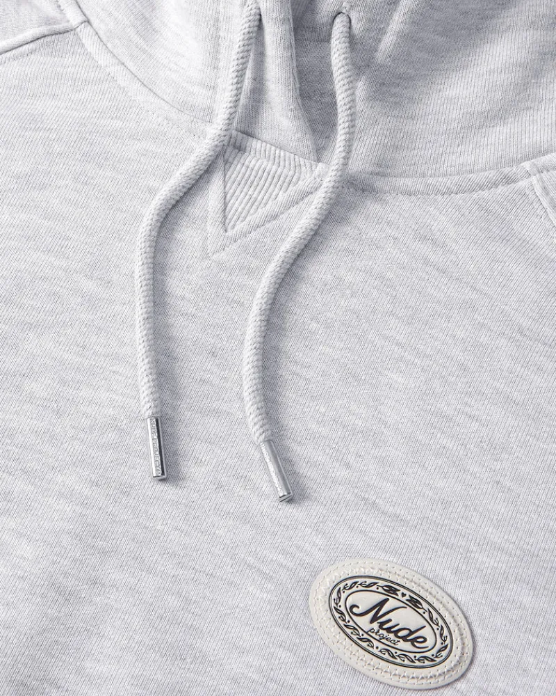 Nude Project Essentials Hoodie Grey Melange Hot