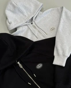 Nude Project Essentials Zip-Up Hoodie Black Discount