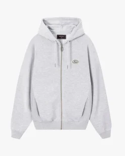 Nude Project Essentials Zip-Up Hoodie Grey Melange Online