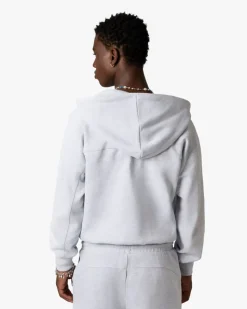Nude Project Essentials Zip-Up Hoodie Grey Melange Online