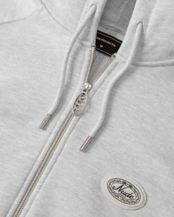 Nude Project Essentials Zip-Up Hoodie Grey Melange Online