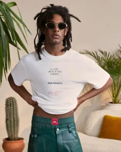 Nude Project Face Tee White New