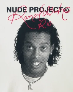 Nude Project Face Tee White New