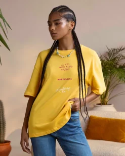 Nude Project Face Tee Yellow New