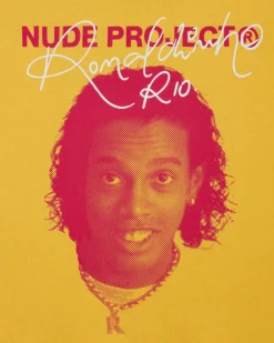 Nude Project Face Tee Yellow New