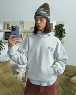 Nude Project Fine Art Hoodie Grey Melange Outlet