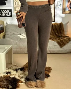 Nude Project First Class Knit Pants Brown Clearance