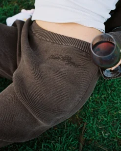 Nude Project First Class Knit Pants Brown Clearance