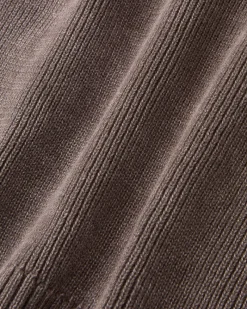 Nude Project First Class Zip-Up Knit Cardigan Brown Outlet