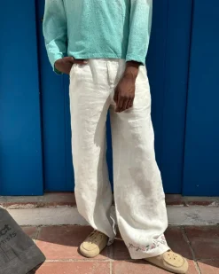 Nude Project Frankie Linen Tailoring Pants Sale