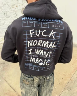 Nude Project Fuck Normal Hoodie Black Online