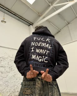 Nude Project Fuck Normal Hoodie Black Online
