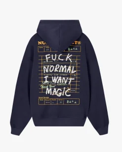 Nude Project Fuck Normal Hoodie Navy Fashion