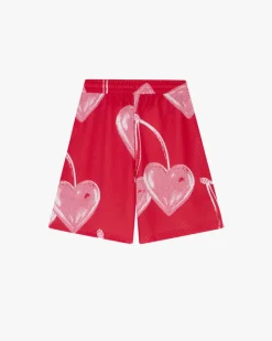 Nude Project Gigi Mesh Short Red New