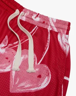 Nude Project Gigi Mesh Short Red New