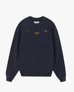 Nude Project Global Soon Sweatshirt Navy Clearance