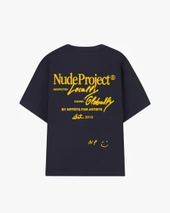 Nude Project Global Soon Tee Navy Hot