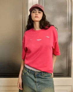 Nude Project Global Soon Tee Raspberry New