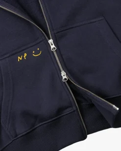 Nude Project Global Soon Zip-Up Hoodie Navy Discount