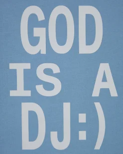 Nude Project God is a DJ Tee Baby Blue Best