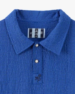 Nude Project Half Polo Blue Sale