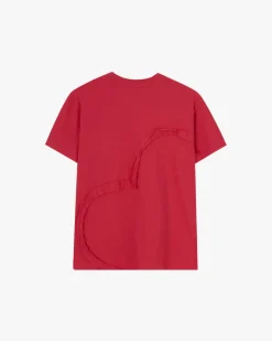 Nude Project Heart Slim Tee Red Clearance