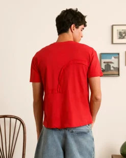 Nude Project Heart Slim Tee Red Clearance