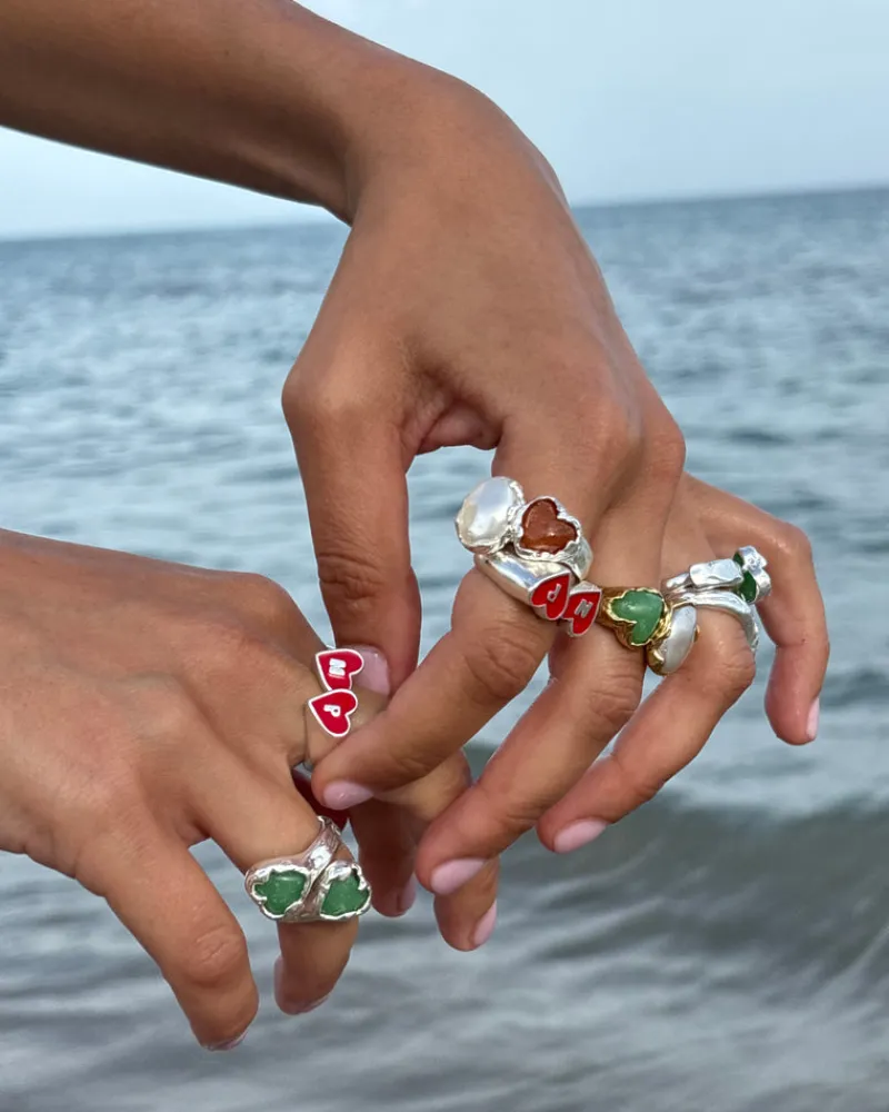 Nude Project Heart Stamp Ring Discount