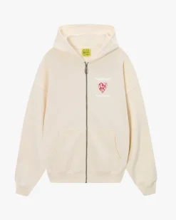 Nude Project Heartbroken Zip-Up Hoodie Marshmallow Discount